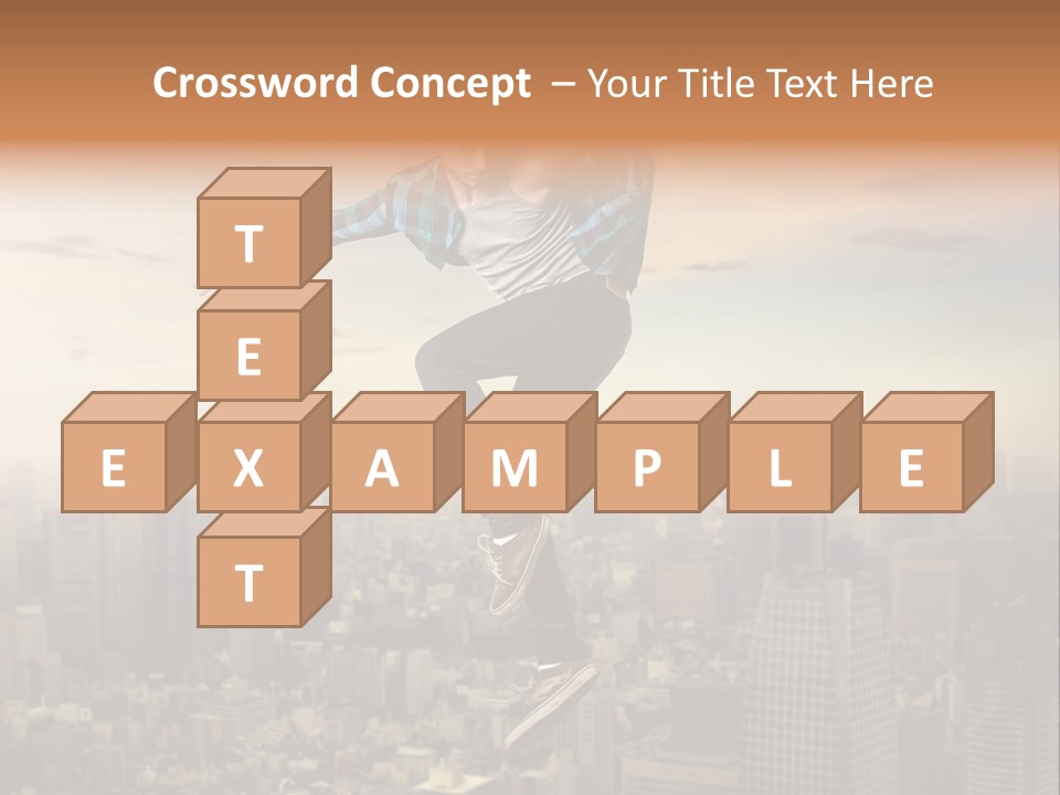 String Purple Object PowerPoint Template