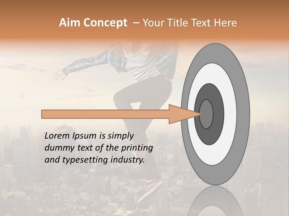 String Purple Object PowerPoint Template