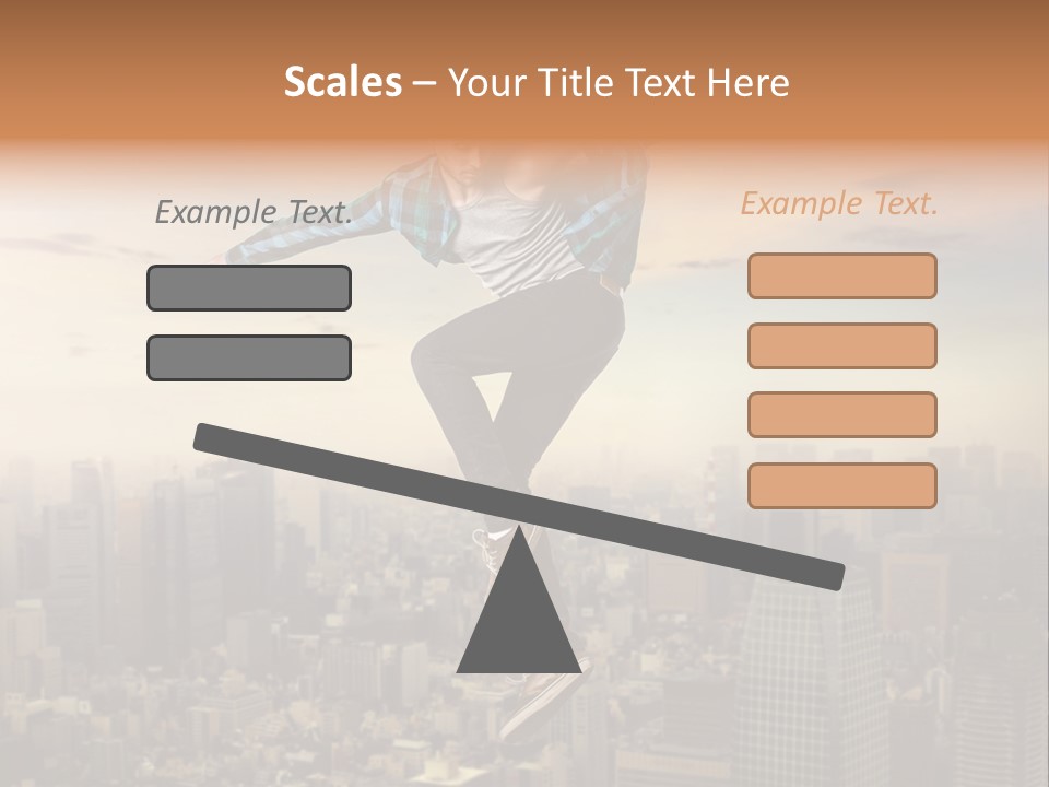 String Purple Object PowerPoint Template