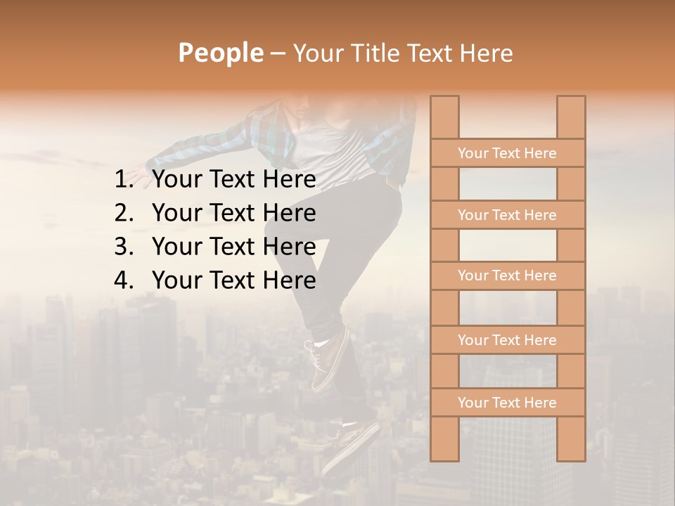 String Purple Object PowerPoint Template