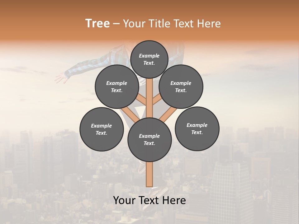 String Purple Object PowerPoint Template