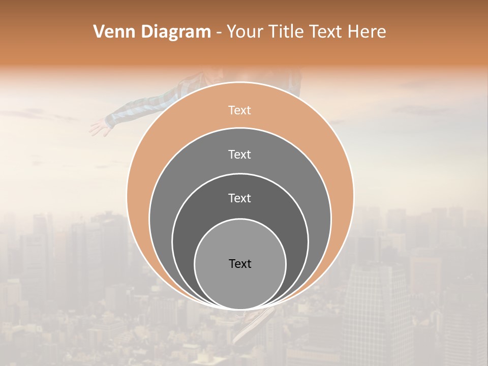 String Purple Object PowerPoint Template
