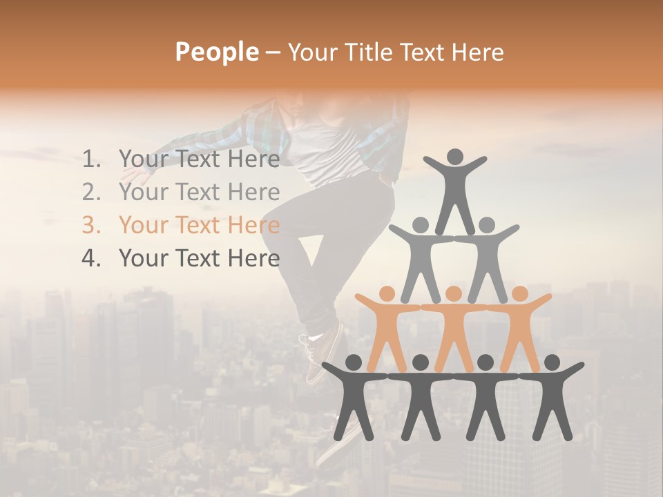 String Purple Object PowerPoint Template