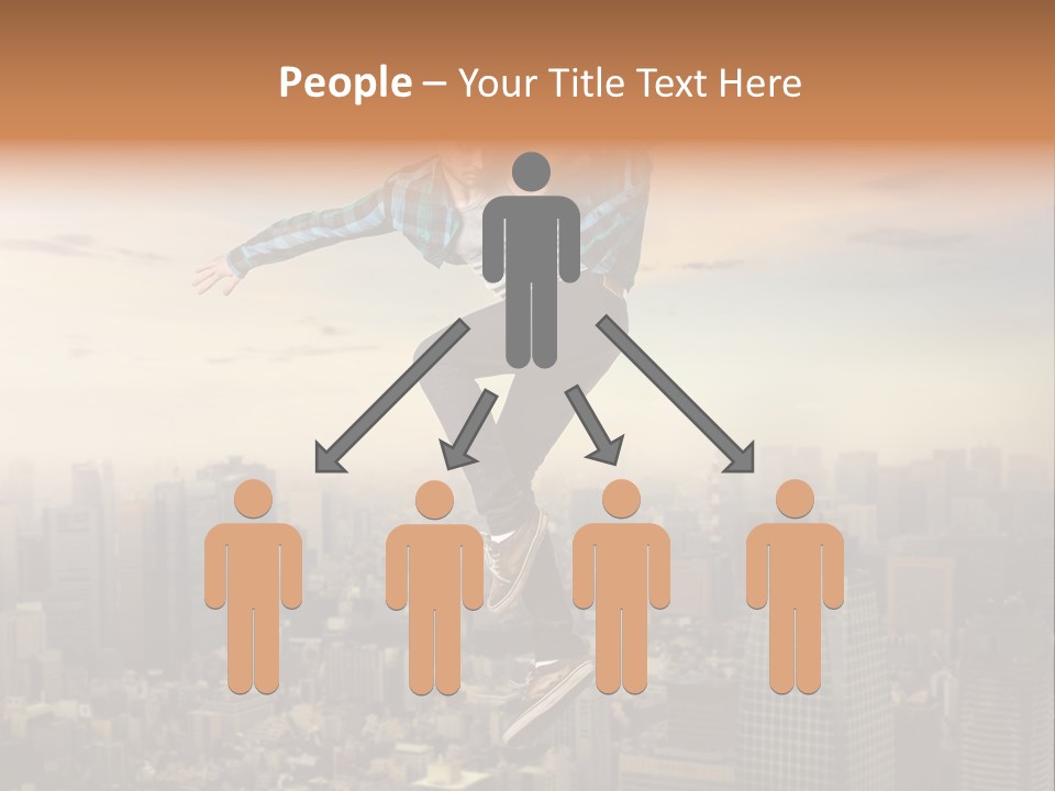 String Purple Object PowerPoint Template