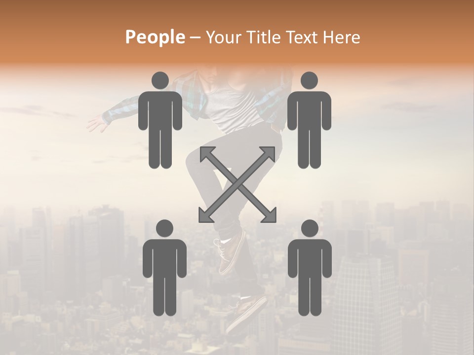 String Purple Object PowerPoint Template