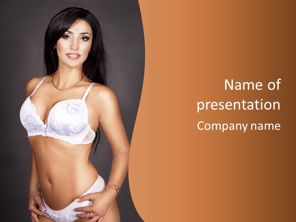 Smiling Beauty Attractive PowerPoint Template