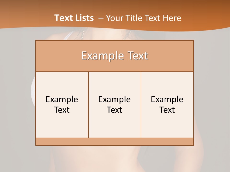 Smiling Beauty Attractive PowerPoint Template