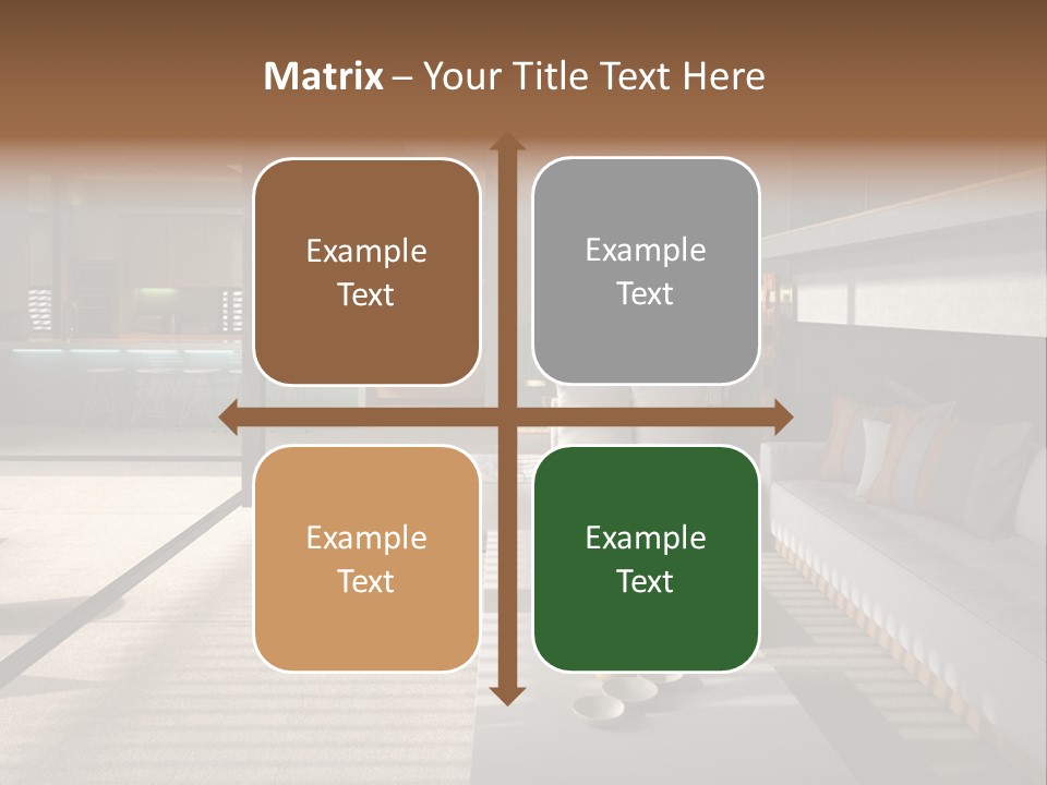 Architectural Room Living PowerPoint Template