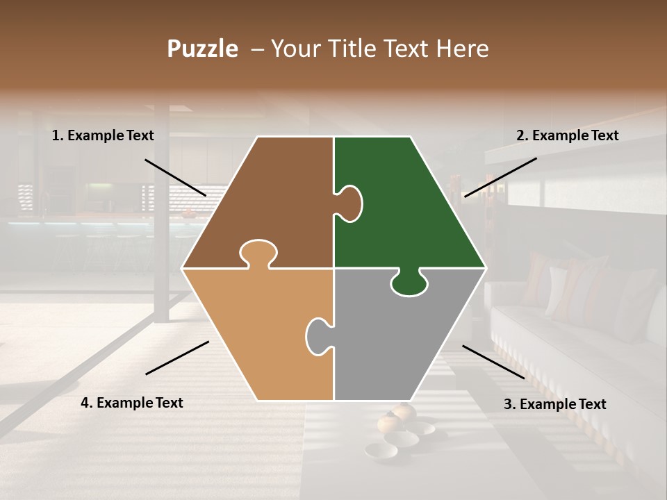 Architectural Room Living PowerPoint Template