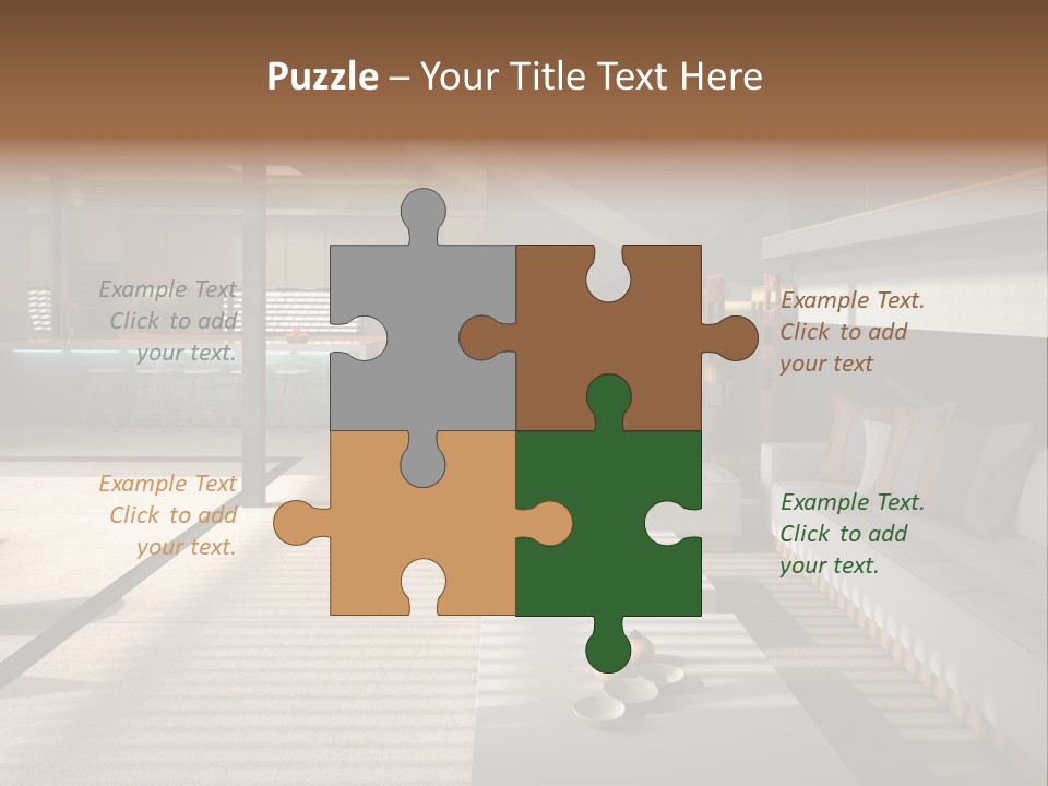 Architectural Room Living PowerPoint Template
