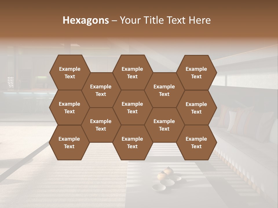 Architectural Room Living PowerPoint Template