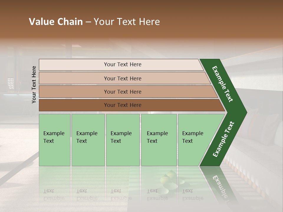 Architectural Room Living PowerPoint Template