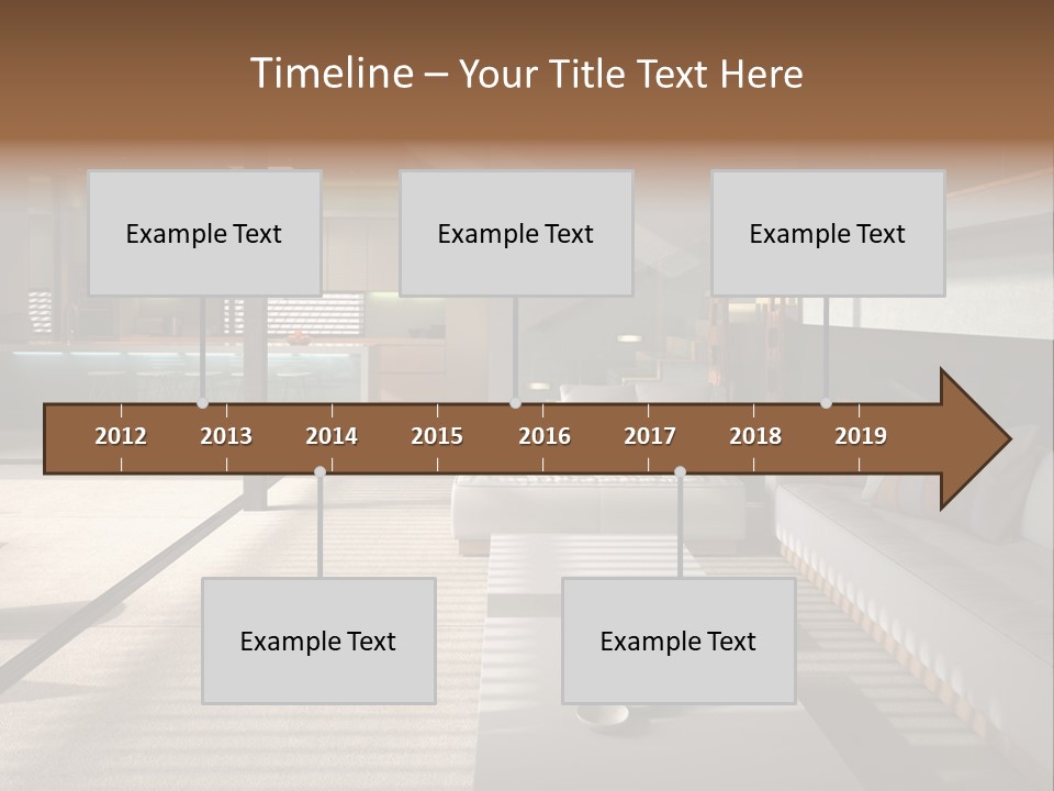 Architectural Room Living PowerPoint Template