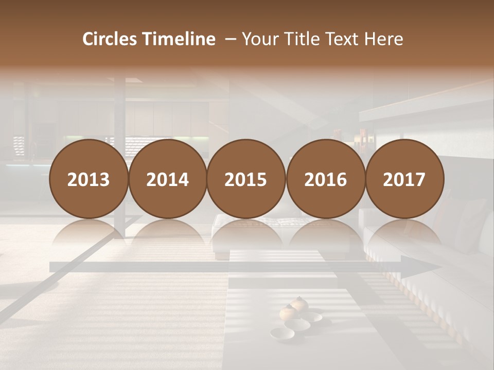 Architectural Room Living PowerPoint Template