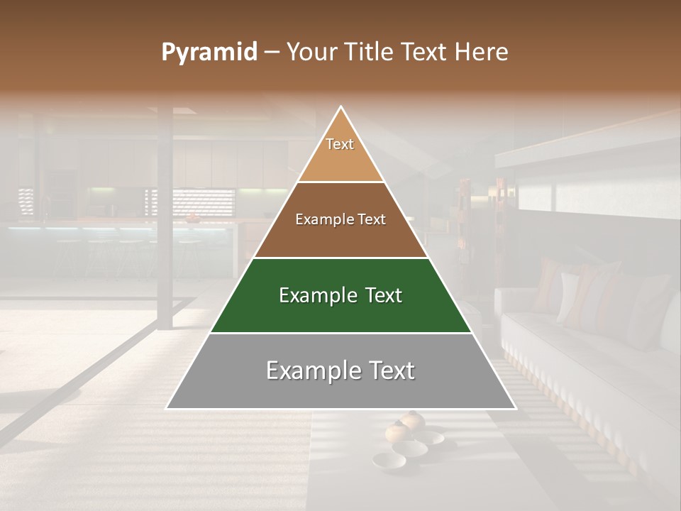 Architectural Room Living PowerPoint Template