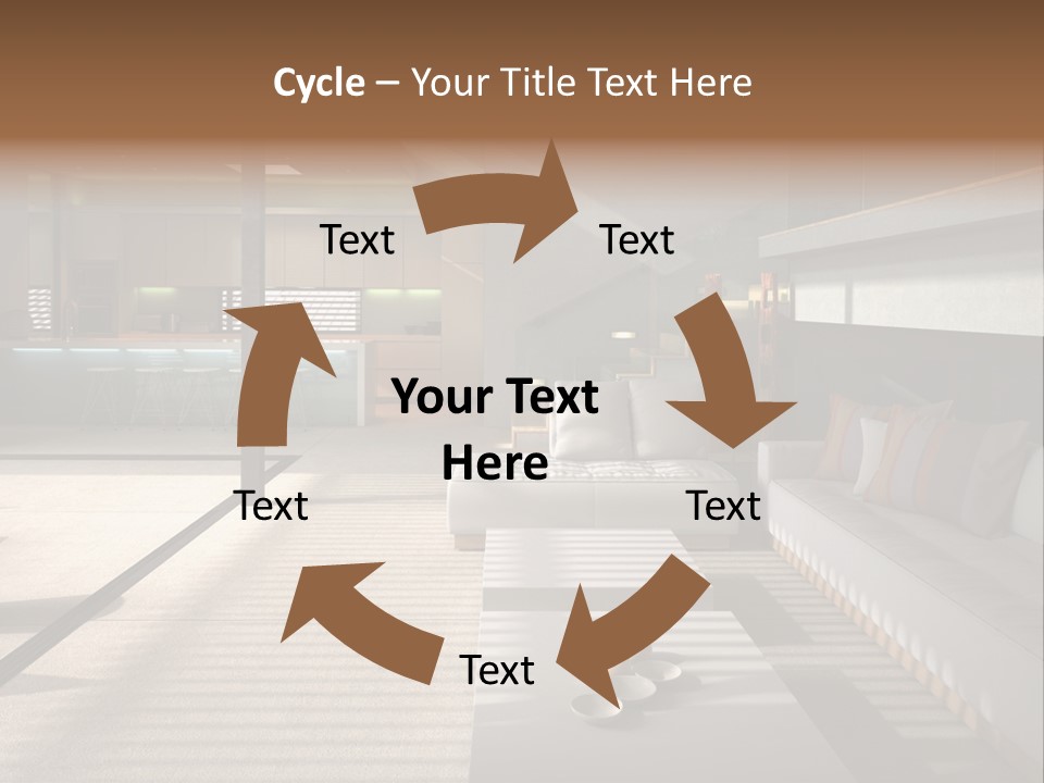 Architectural Room Living PowerPoint Template