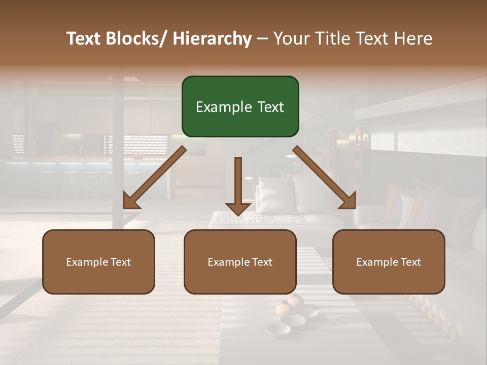 Architectural Room Living PowerPoint Template