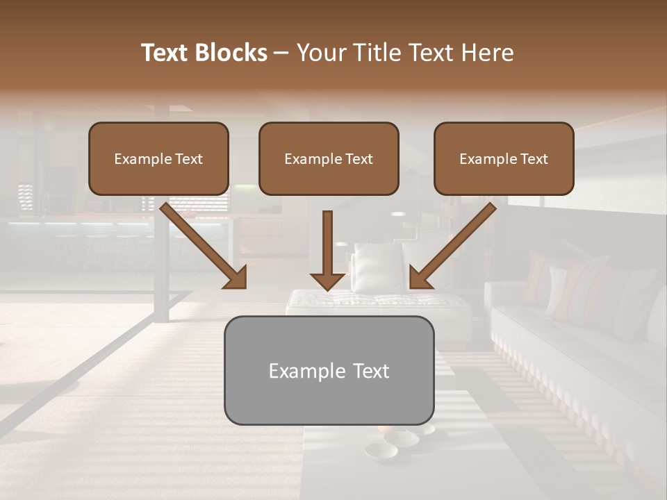 Architectural Room Living PowerPoint Template
