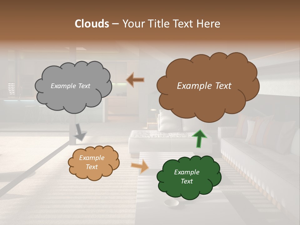 Architectural Room Living PowerPoint Template