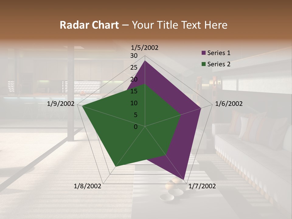 Architectural Room Living PowerPoint Template