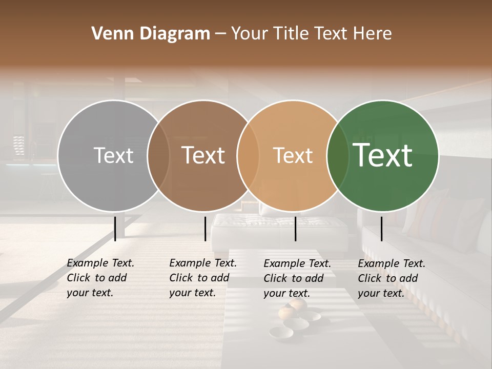 Architectural Room Living PowerPoint Template