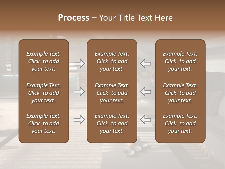 Architectural Room Living PowerPoint Template