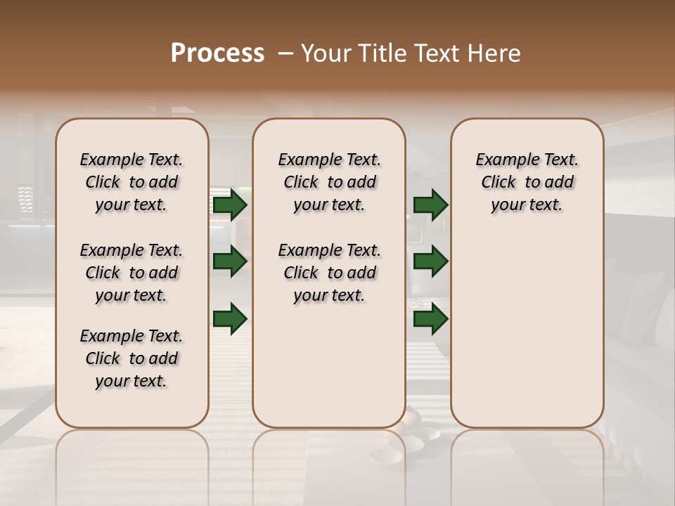 Architectural Room Living PowerPoint Template