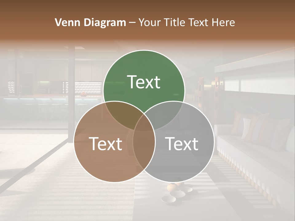 Architectural Room Living PowerPoint Template
