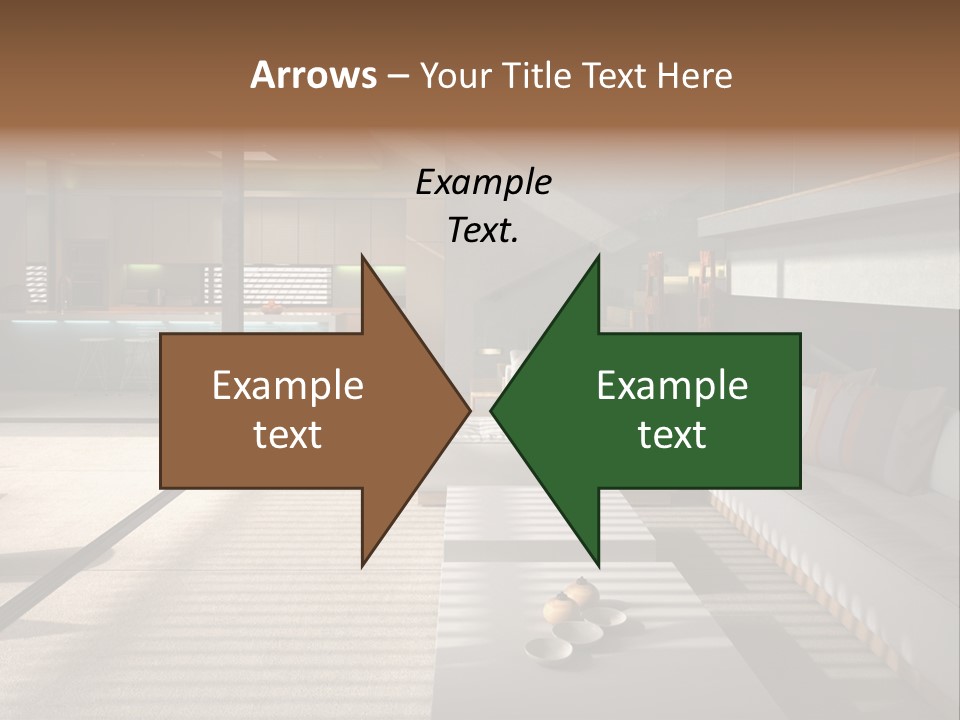 Architectural Room Living PowerPoint Template