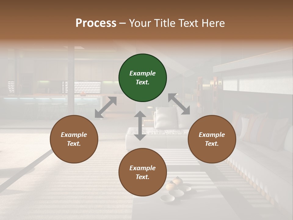 Architectural Room Living PowerPoint Template