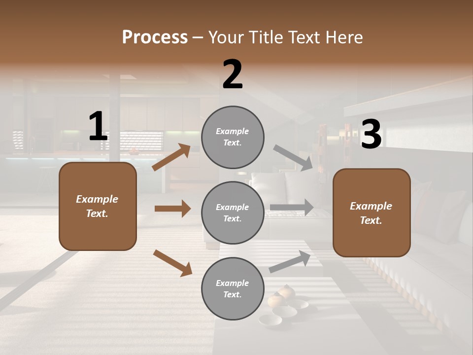 Architectural Room Living PowerPoint Template