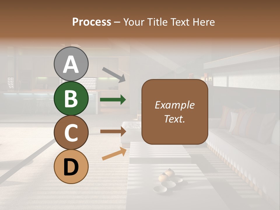 Architectural Room Living PowerPoint Template
