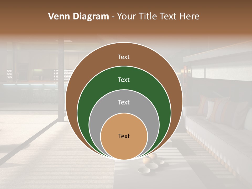 Architectural Room Living PowerPoint Template