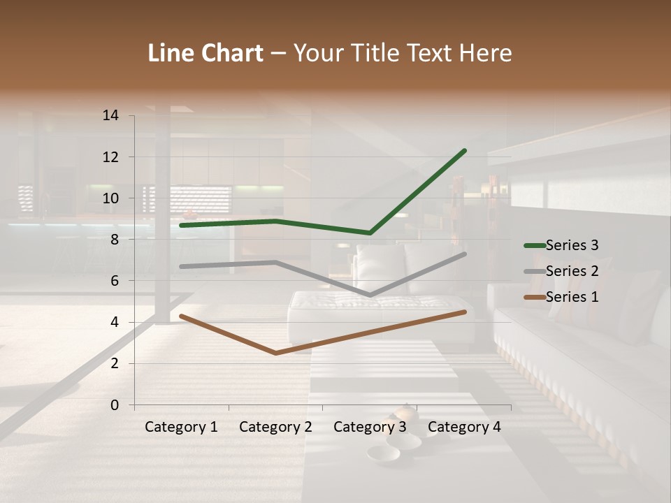 Architectural Room Living PowerPoint Template