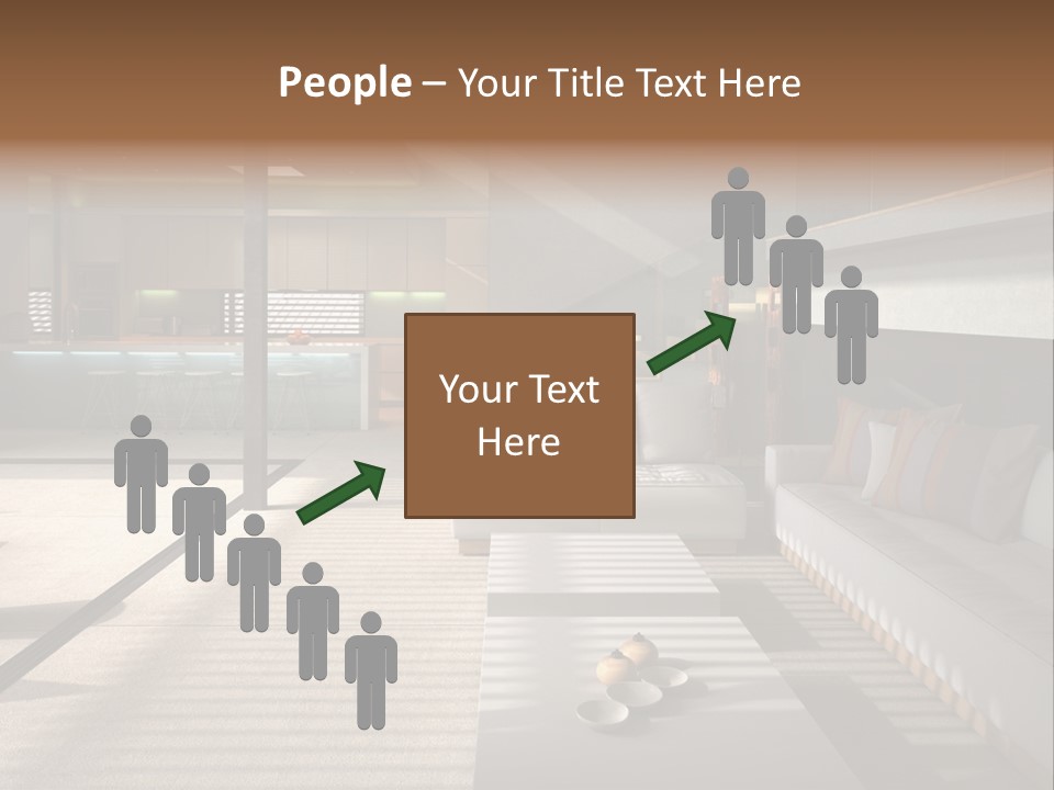 Architectural Room Living PowerPoint Template