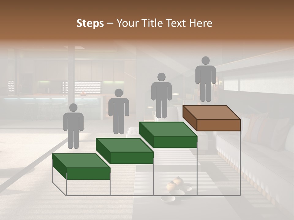 Architectural Room Living PowerPoint Template