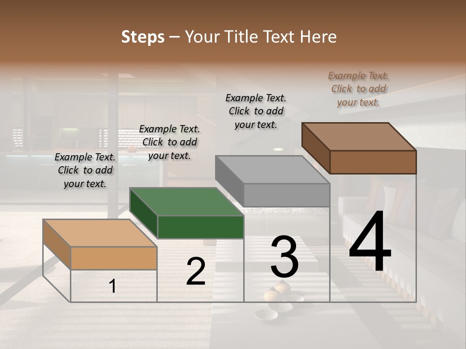 Architectural Room Living PowerPoint Template