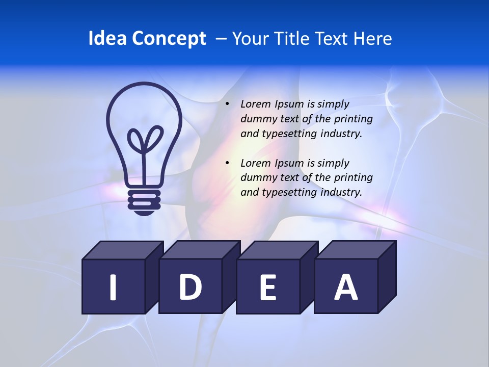 Neuron Emotion Nucleus PowerPoint Template