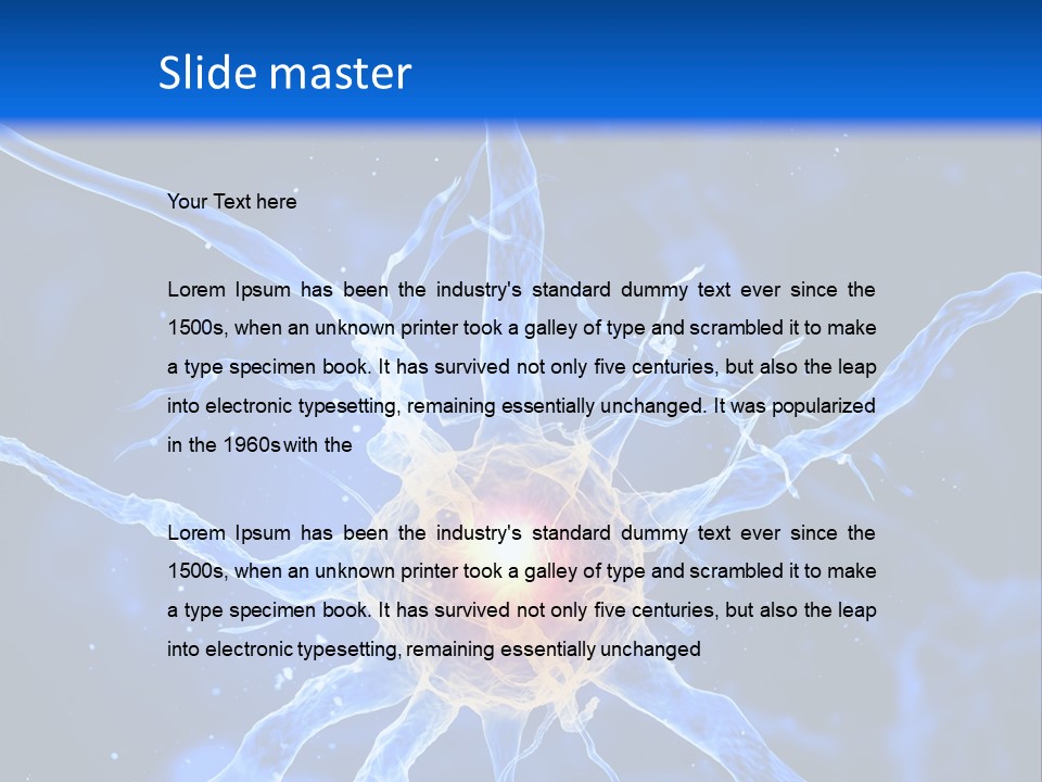 Nerve Head Electron PowerPoint Template