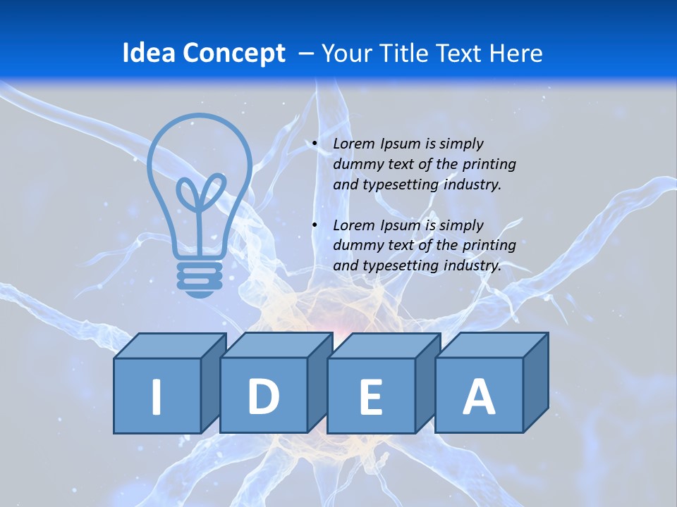 Nerve Head Electron PowerPoint Template