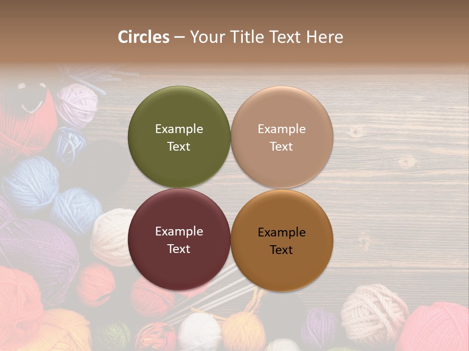 String Purple Object PowerPoint Template