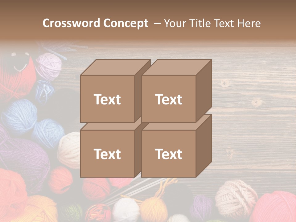 String Purple Object PowerPoint Template