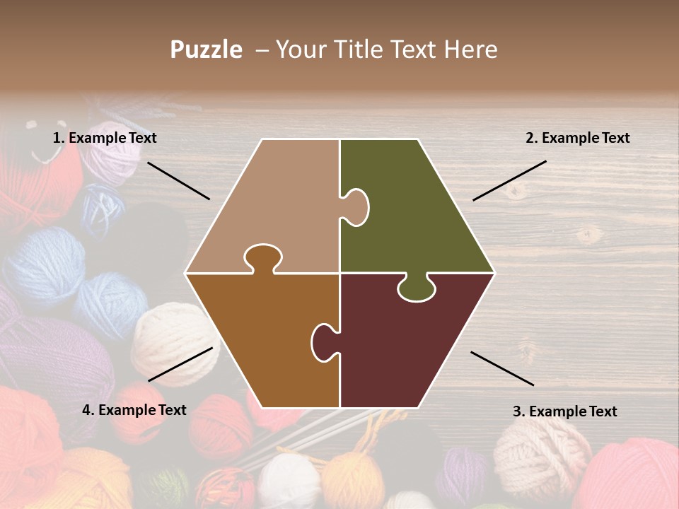 String Purple Object PowerPoint Template