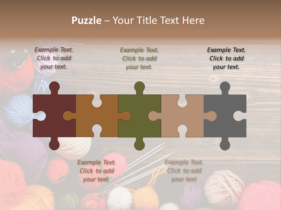 String Purple Object PowerPoint Template