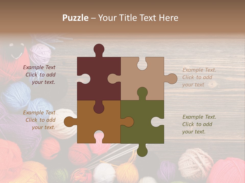 String Purple Object PowerPoint Template