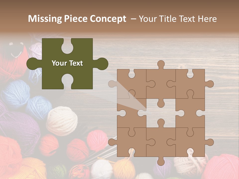 String Purple Object PowerPoint Template