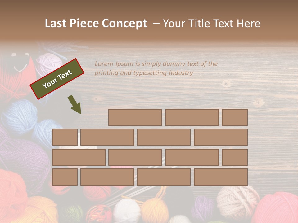 String Purple Object PowerPoint Template
