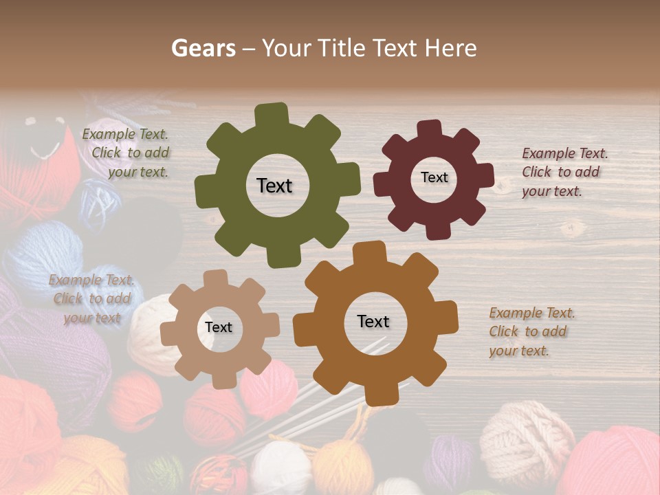 String Purple Object PowerPoint Template