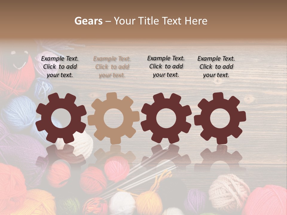 String Purple Object PowerPoint Template