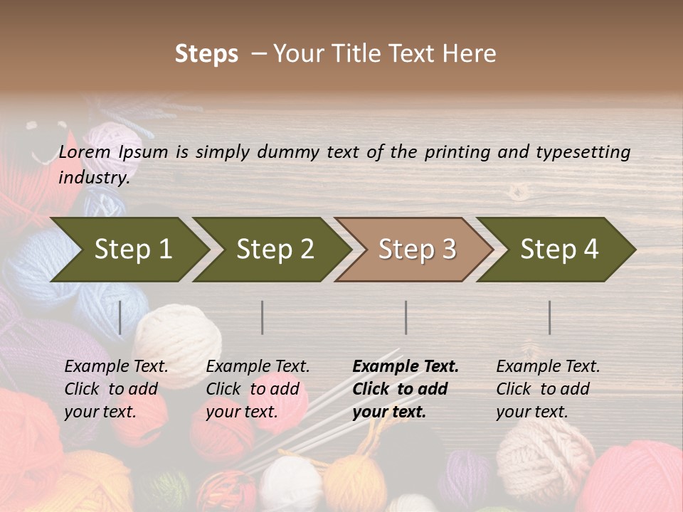 String Purple Object PowerPoint Template